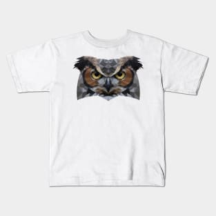 Owl Lowpoly Kids T-Shirt